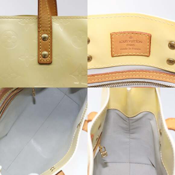 LOUIS VUITTON Monogram Vernis Reade PM Hand Bag Perle M91336 - Picture 11 of 12